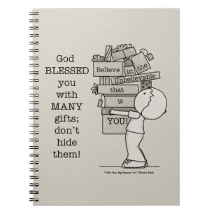 Zeigen Sie Ihre Geschenke Notizblock