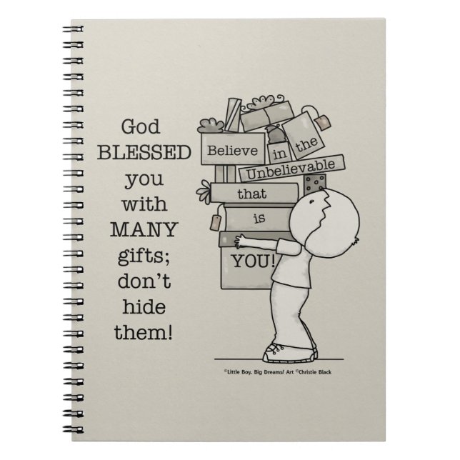 Zeigen Sie Ihre Geschenke Notizblock (Vorderseite)