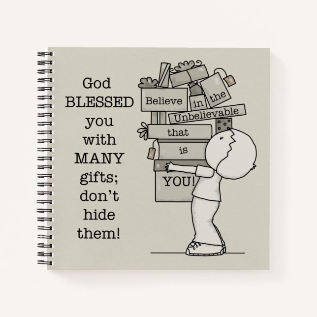 Zeigen Sie Ihre Geschenke Notizbuch (Vorderseite)