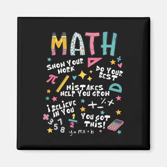 Zeigen Sie Ihre lustige Mathematik-Lehrerin am ers Magnet (Vorne)
