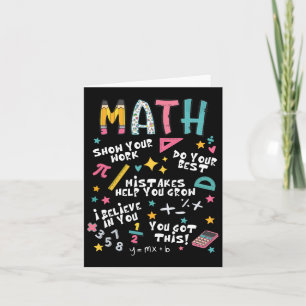 Zeigen Sie Ihren Job Funny Mathematiker Erster Tag Karte