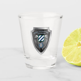 Zeigen Sie Ihren Stolz auf die 3. Infanteriedivisi Schnapsglas
