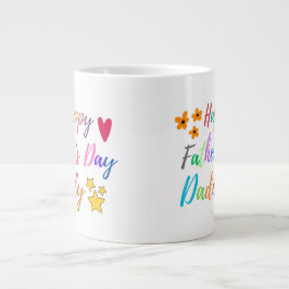 Zeigen Sie Ihrer Liebe glücklichen Vater-Tag Papa Jumbo-Tasse
