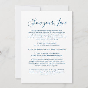 Zeigen Sie Ihrer Liebe soziale distanzierende Hoch Ankündigung