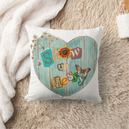 Zeigen Sie Messy Heart Boho Throw Kissen auf
