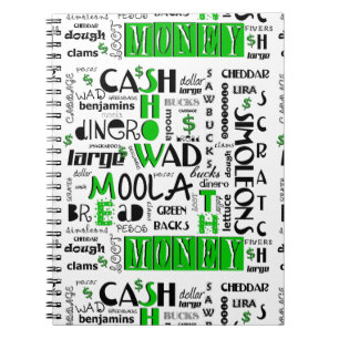 Zeigen Sie mir das Money Spiral Notebook Notizblock