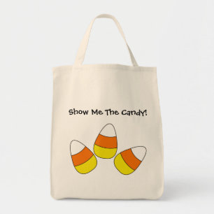Zeigen Sie mir die Süßigkeits-Halloween-Tasche Tragetasche