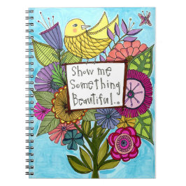 Zeigen Sie mir etwas schönes Notizbuch Notizblock