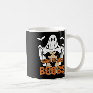 Zeigen Sie mir Ihr Brust Ghost Boo Retro Spooky Ha Kaffeetasse