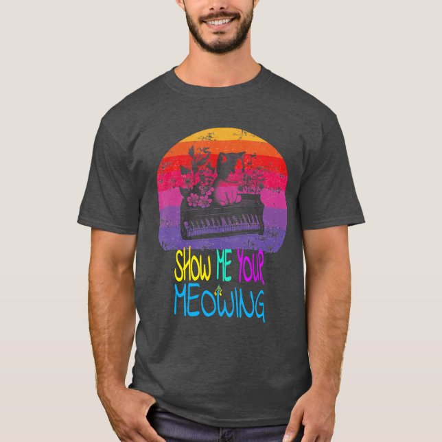 Zeigen Sie mir Ihre bedeutsamen Katzen Musik Ragdo T-Shirt (Vorderseite)