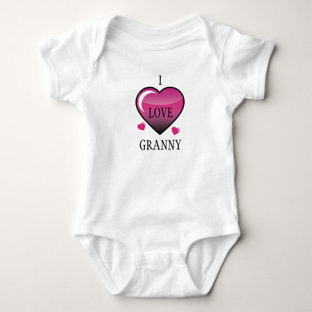 Zeigen Sie Oma die Liebe Baby Strampler (Vorderseite)