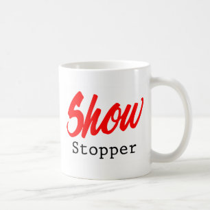 Zeigen Sie Stopper Kaffeetasse