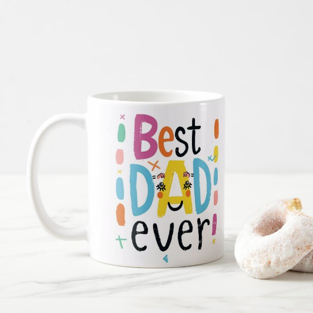 Zeigen Sie Vater, dass Ihnen der "beste Vater alle Kaffeetasse (Mit Donut)