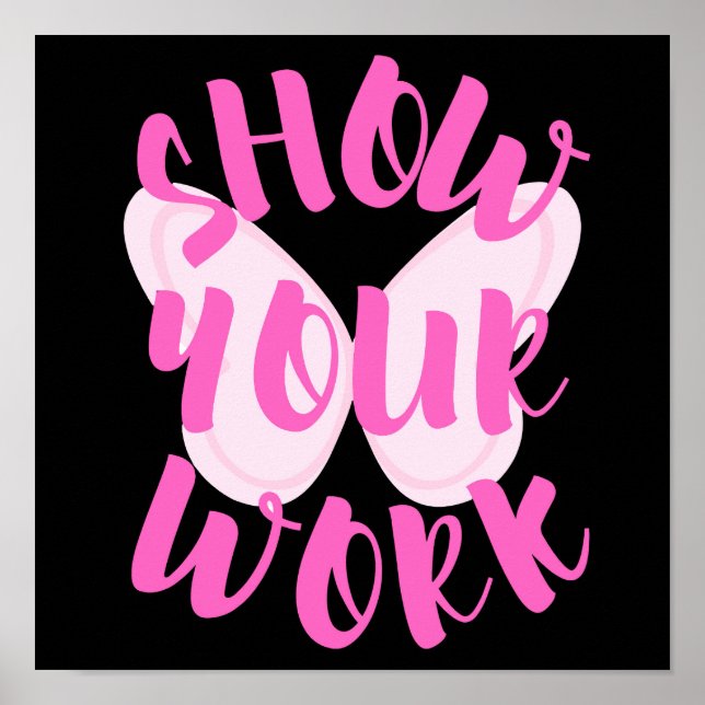 Zeigen Sie, wie Sie Schmetterling arbeiten Poster (Vorne)