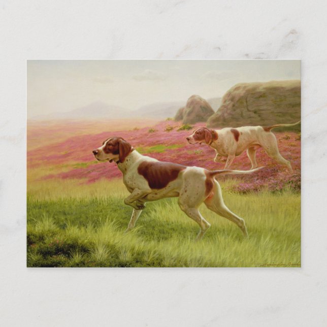 Zeiger in einer Landschaft, 19. Jahrhundert Postkarte (Vorderseite)