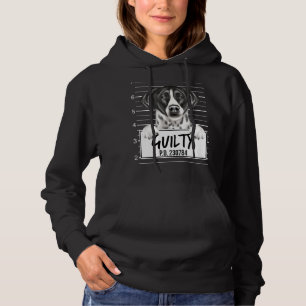 Zeiger Mugshot Schuldig Hund Hoodie