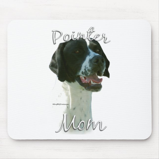 Zeiger (schwarz) Mama 2 Mousepad (Vorne)