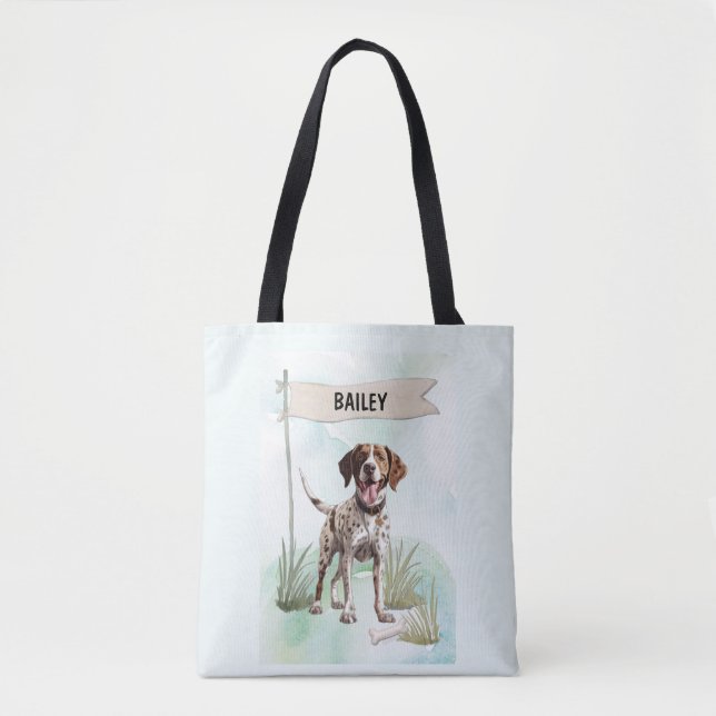 Zeiger-Wasserfarbe Personalisierter Hund (Vorderseite)