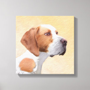 Zeigermalerei - Niedliche Originalkunst des Hundes Leinwanddruck