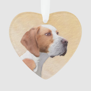 Zeigermalerei - Niedliche Originalkunst des Hundes Ornament