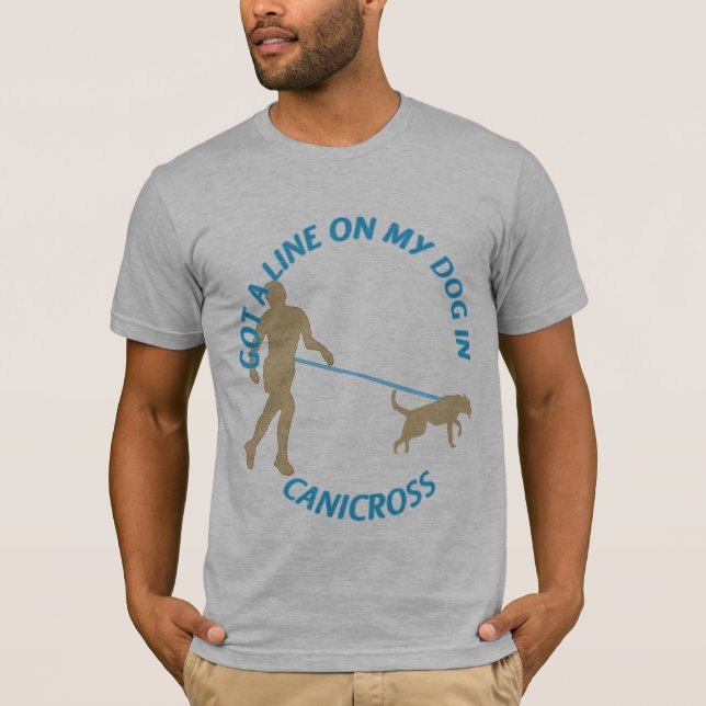 Zeile für meinen Hund in Canicross T-Shirt (Vorderseite)