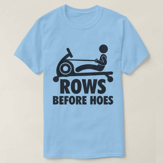 Zeilen vor dem Öffnen - Funny Rowing Machine Worko T-Shirt (Design vorne)