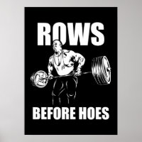 Zeilen vor Hoes - Funny Gym Workout-Bodybuilding