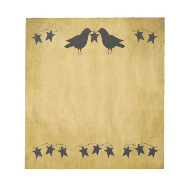 Zeilenumbrüche und Stangen Notepad Notizblock (Vorderseite)