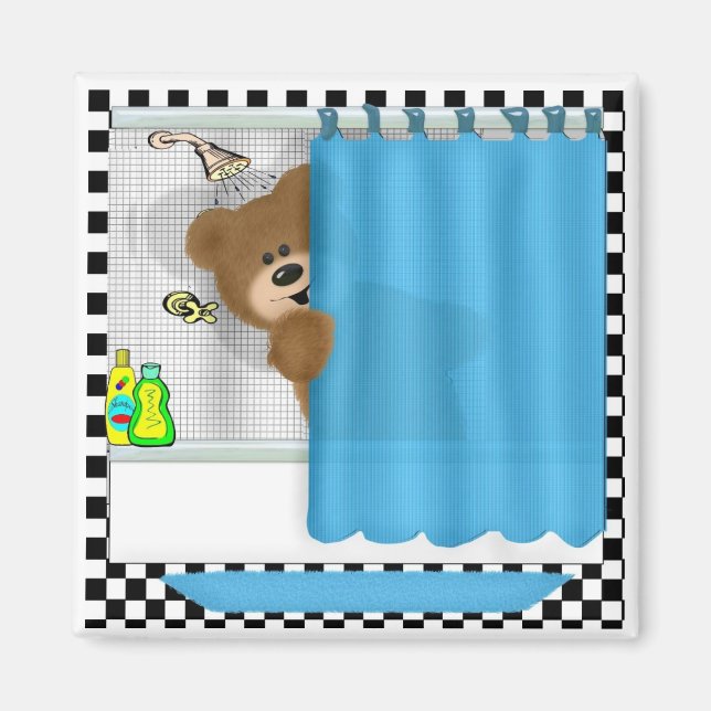 Zeit 2 Dusche Magnet (Vorne)