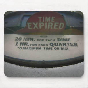 Zeit abgelaufenes mousepad