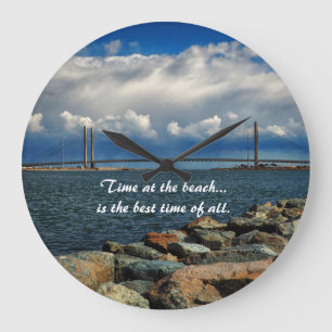 Zeit an der Indian River Bridge Wall Clock Große Wanduhr