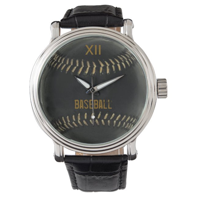 Zeit Baseball zu spielen Armbanduhr (Vorderseite)