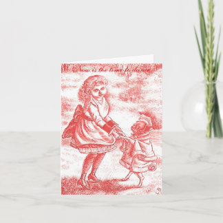 Zeit, Bestätigung Notecard zu tanzen Karte