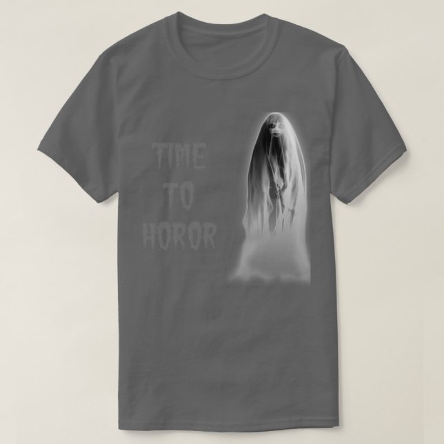 Zeit bis Horor Halloween T-Shirt (Design vorne)