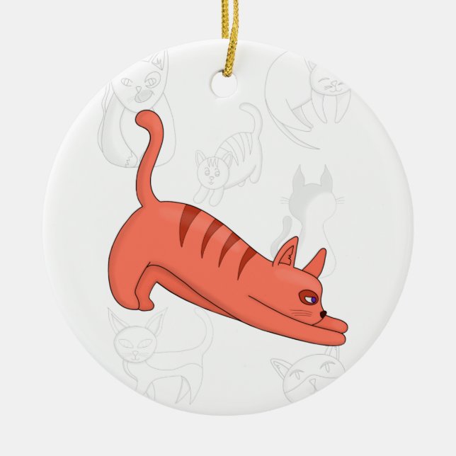 Zeit bis zum Ende Keramik Ornament (Vorne)