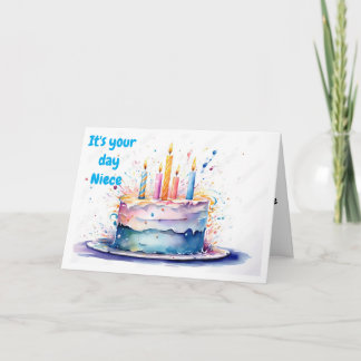 **ZEIT BIS ZUM FEIERTAG** NIECE KARTE