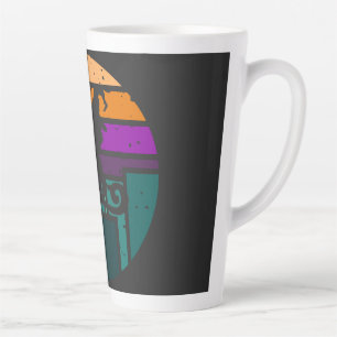Zeit bis zum Fliegen - Halloween Retro Sunset Hexe Milchtasse