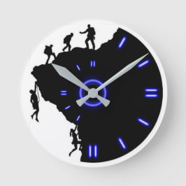 Zeit bis zum Klima Runde Wanduhr