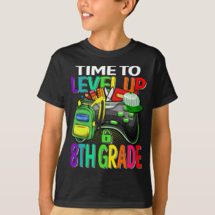Zeit bis zum Level-Up-8-Grad-Video-Spiel Theme Par T-Shirt