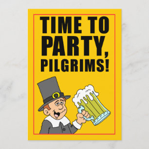Zeit bis zum Party Pilgris Freunde geben Einladung