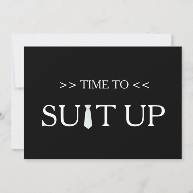 Zeit bis zum Schwarzen Hintergrund Einladung (Vorderseite)