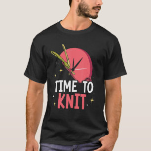 Zeit bis zum Strick Knitter Hobby Garn Knittern T-Shirt