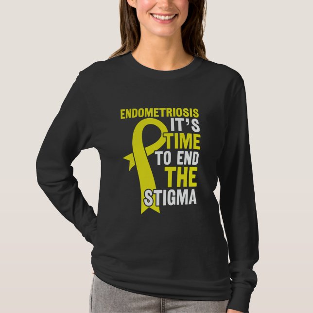 Zeit bis zur Beendigung des Stigmas - Endometriose T-Shirt (Vorderseite)