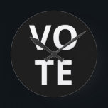 Zeit bis zur VoTE Runde Wanduhr<br><div class="desc">Bezeugen Sie sich von Ihrer Begeisterung,  dass sich die Wähler für die Abstimmung und Abstimmung mit dieser Uhr registrieren lassen.</div>