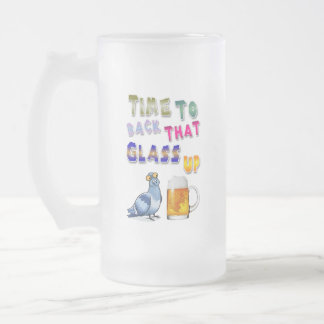 Zeit, das Glas zu stützen Mattglas Bierglas