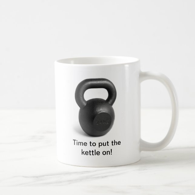 Zeit, den Kessel auf Tasse zu setzen (Rechts)