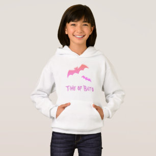Zeit der Fledermäuse - Rosa und Lila Abstrakter Po Hoodie