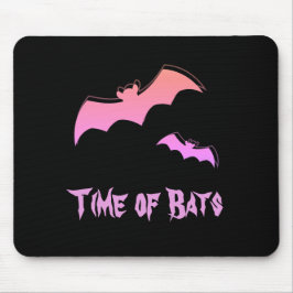 Zeit der Fledermäuse - Rosa und Lila Abstrakter Po Mousepad