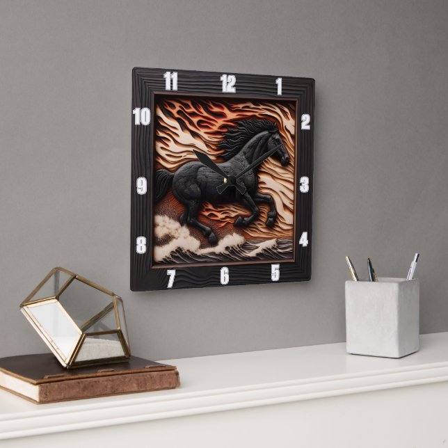 Zeit der Ocean Gallop: Uhr der Pferdewellen (Büro)