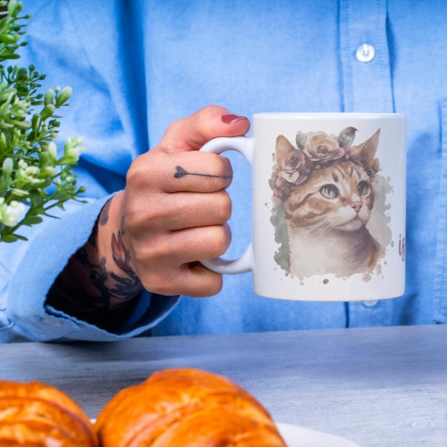 Zeit, die mit Katzen verbracht wird, Niedliches Ca Kaffeetasse (Von Creator hochgeladen)